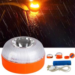 Alarm Accessories Car Emergency Light V16 Approved Dgt Autonomous Signalling Flashing Magnetic Induction Strobe Traffic Warn Lamp 221018