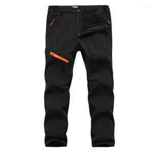 Pantaloni da esterno in pile Inverno Uomo Donna Pantaloni da escursionismo Softshell Termico antivento impermeabile per pantaloni da arrampicata da sci da campeggio