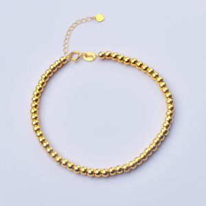 Bracciale in oro 18 carati con perline NYMPH Pure AU750 Ball regolabile per regalo di gioielleria da donna S575 221020