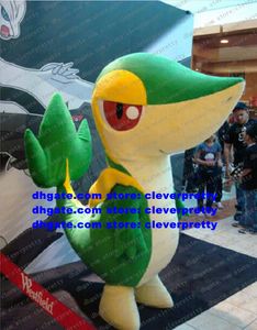 Snivy Pocket Monster Tema Anime Costume della mascotte Personaggio dei cartoni animati per adulti Vestito Completo Anniversario interno Regali di famiglia zx2893