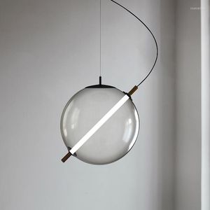 Lampy wiszące kreatywne szklane bąbelkowe kulki jadalnia żyrandol Nordic Minimalist Nowoczesna sypialnia w sypialni sklep