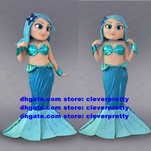 Costume da mascotte sirena Sea-maid per adulti personaggio dei cartoni animati vestito prevalente prevalente difesa aziendale zx2118