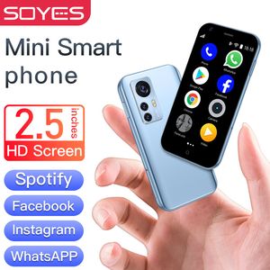 Luxury Super mini cell phones Android smartphone Original SOYES D18 Quad Core 1GB 8GB 2.0MP Dual SIM Card Mp3 Mp4 cellphone Google Play Mobile Phone