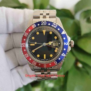 BP Maker V2 Herrenuhr, klassisch, 40 mm, Vintage-Stil, GMT 1675, rot-blaue Lünette, Pepsi-Uhren, Jubilee-Armband, Asien 2813, Movemen, mechanische Automatik-Herrenarmbanduhren