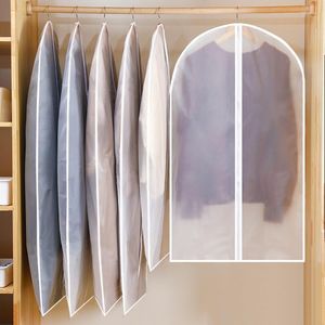 Clothing Storage Transparent Dust Cover Dustproof Cloth Bags Wardrobe Bag Protector Suit Coat