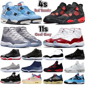 best selling 2022 Sail 4 4s Mens Basketball Shoes Sneakers 11 11s Cherry Cool Grey Concord Gamma University Blue Fire Red Oreo Bred Black Cat White Cement women Sports Trainers
