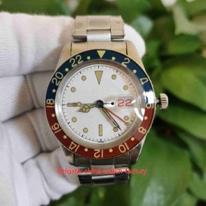 BP Producent Mens Watch A2836 Watches Classic 40 mm Vintage GMT 16710 Mate Dial Red Blue Pepsi Sapphire Glass ETA 2836 Mocne