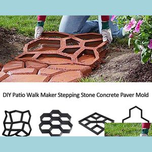 Decorative Flowers Wreaths Diy Garden Pavement Concrete Step Stone Mold Lawn Pathmate Mold1 Drop Delivery Home Festive Party Suppli Dhtwy