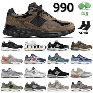 Shoes Athletic Running 990 v3 JJJJound Brown Black Running 990v3 Kith Genesis Tornado Bodega Here To Stay Olive Elephant Skin DTLR Miami Mens Women Outdoor