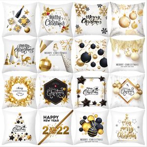 Dekoracje świąteczne Xmas Pillow Case Navidad Rok Dekorowanie domu 2022 Okładka na ozdobę do ozdoby