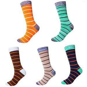 Herrensocken für Damen, niedlich, lässig, dick, warm, Winter, Baumwolle, lang, für Männer, in gestreift, atmungsaktiv und Deodorant-Farben