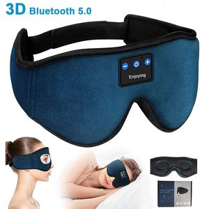 Cell Phone Earphones Sleep Headphones 3D Bluetooth 5 0 Headband Wireless Artifact Breathable Music Eye Mask Earbuds for Side er Air Travel 221114