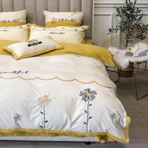 Bettwäsche-Sets Set Winter Plüsch Flanell Bettbezug Korallen Fleece Dicke doppelseitige Quilt Kleine frische Prinzessin Stil Heimtextilien