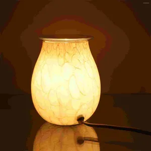 Fragrance Lamps 1pc Candle Heating Aroma Light Exquisite Wax Melting Novel Lamp Sky-blue