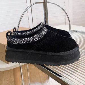 Tofflor Australien Kvinnor Tazz Slipper Mode Dam Klassiska Mini Platform Boots Tasman Designer Dam Mocka Ull Vinter Varm australisk päls Ankel