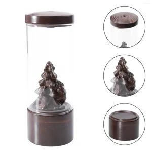 Fragrance Lamps 1 Pc Ceramic Backflow Glass Cover Xmas Tree Design Incense Burner Decor