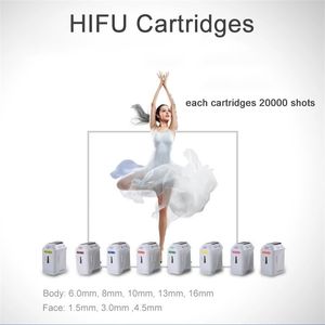 Cartuchos de m￡quinas de emagrecimento de Hifu 4D 12 linhas 20000 Tot￵es Substitui￧￣o de pe￧as de consumo de consumo para equipamento de remo￧￣o de rugas de ultrassom de alta intensidade Uso de sal￣o de sal￣o