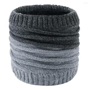 Bandanas Winter Männer Frauen Warme Gestrickte Ring Schals Unisex Dicke Elastische Strickschalldämpfer Jungen Mädchen Plüsch Schal KragenKinder Halswärmer