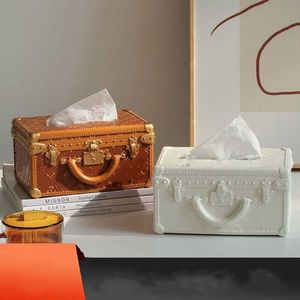 Tissue Boxes Napkins Creative Nordic Style Ins Drawing Multi-function Storage Tissue Box 1114