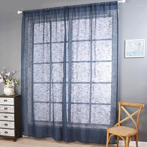 Curtain Gauze Solid Color Balcony Bedroom Living Room Semi Shading Window Screen Modern Simple Soft