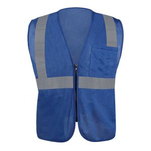 Construction vest 10 pieces in safety jacket Hi Vis with Zipper Security Reflective Clothes Wholesale Safety Vest Navy Blue