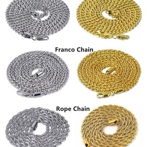 Anhänger Halsketten Drei Arten Ketten Seil Kubanischen Franco Für Großhandel 221109