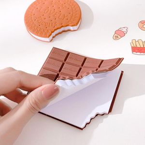 Helpful Mini Memo Note Convenient Bitten Design Biscuit Shape Pad