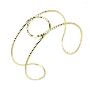 Girocollo Uniche circolari in lega color oro Collane per donna Big Metal Torques Collare Chocker Gioielli dichiarazione di moda