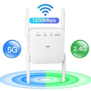 أجهزة التوجيه 5G WIFI مكرر Wireless Booster 1200MBPS جهاز التوجيه 300MBPS WI-FI موسع طويل المدى 2.4G نقطة الوصول إلى شبكة سهلة 221114