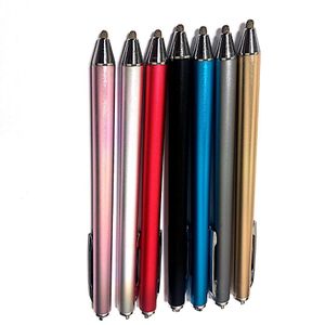 Penne touch screen in metallo con penna stilo capacitiva in fibra mesh per tutti i tablet smartphone