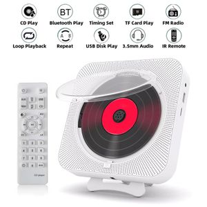 Other Electronics Portable CD Player Bluetooth Speaker Stereo CD Players LED Screen Wall Mountable CD Music Player with IR Remote Control FM Radio 221114