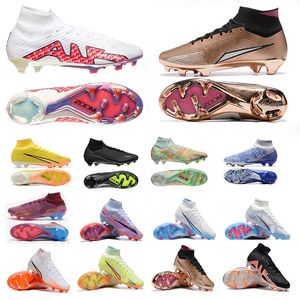 Soccer Shoes Mbappe Cleats Zoom Mercurial Superfly IX Elite Gold FG Cristiano Ronaldo CR7 Personal Edition Bonded Barely Green Yellow Lucent Pack FOOTBALL Boot