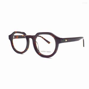 Солнцезащитные очки рамы винтажные ацетаты полное оборотки мужски для женщин вручную школьные очки миопия rx способность высшего качества