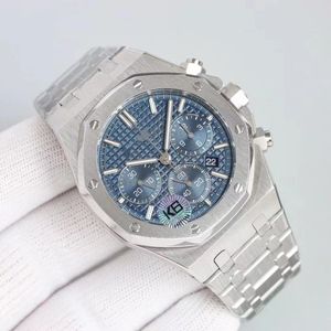 Wholesale Boutique Handkerchief 2022 New AP Men's Multi-Functional Chronograph Quartz watch Sapphire glass stainless steel strap 30 meters waterproof