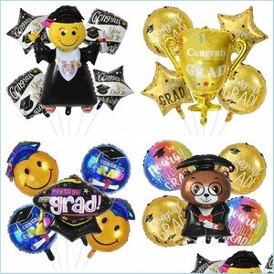 Decorazioni natalizie Decorazioni natalizie Laurea Palloncino Regalo Lamina di elio Congratulazioni Festa del liceo 220829 Drop Delivery Dhbjo