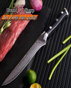 Grandsharp 55039039 Boning Knife Damascus Kitchen Knives Chef039S Tools VG10 Японский Damascus Steel Butch