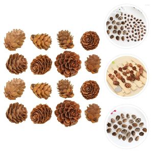 Dekorativa blommor Pine Cones Cone Party Pinecones Christmas Ornament Decoration Fake Bulk Decor Ornament Diy Simulated Tree Miniature