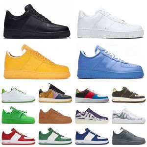 Airforce One 1 Low Shadow Casual Shoes af1 Scarpe Off White Brooklyn Mens Womens Virgil MCA Utility Volt Do Its Just MOMA Wheat Trainers Sports Sneakers Big Size US 11