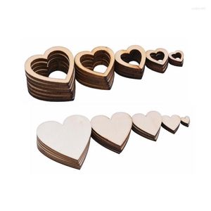 Party Decoration Heart Wooden Confetti Table Scatter Rustic Wood DIY Craft Slices Discs Christmas Wedding Ornament