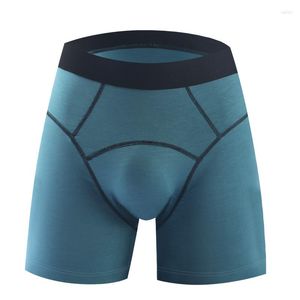 Underbyxor plus storlek sexig underkl￤der herrboxare shorts fitness modal trosor man solid andningsbar u bulge p￥se l￥ngben cueca