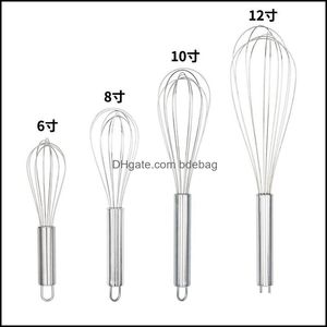 卵工具ステンレス鋼のバルーンワイヤー泡立てのための泡立てのための泡立ち4サイズ6inch/8inch/10inch/12inch myinf 0342 133 dhlqz