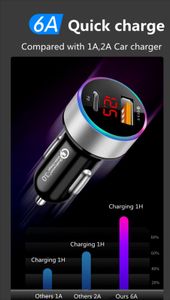 Carregador de carro rápido para Samsung Galaxy S10 S9 S8 Note10 para iPhone 11 11 Pro Max XS