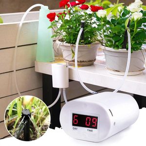 Watering Equipments 8/4/2 Head Automatic Pump Timer System Indoor Water Controller Flowers Plant Home Sprinkler Drip Irrigation Device