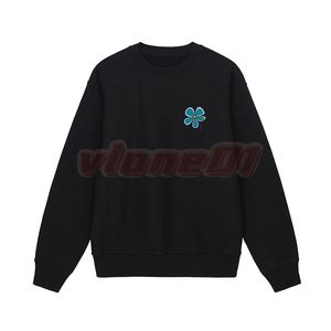 Sonbahar Kış Yuvarlak Boyun Hoodies Yeni Moda Kadınlar Çiçek Baskı Kazak Üstler Erkekler Sıradan Gevşek Sweatshirt Asya Boyut M-2XL