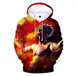 Męskie bluzy bluzy nanatsu no taizai 3d bluza bluza z kapturem anime harajuku swobodne ubranie jesień chłopcy dziewczęta wysokiej jakości wygodne chłodne pullover