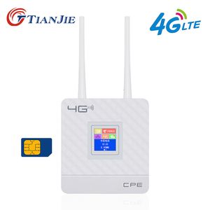 Roteadores Tianjie CPE903 3G 4G LTE WiFi Router Wanlan Porto de antenas externas duplas CPE sem fio com cartão SIM 221114
