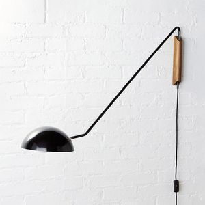 Wall Lamp American Industrial Light Black Gold E27 Rotatable Long Arm With Switch for Bedside Study Office vardagsrum