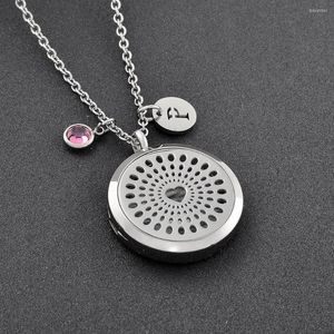 Pendant Necklaces CMP0023 Elegant Hypoallergenic Essential Oil Diffuser Lockets Scent Aroma Necklace DIY With Resuable Pads