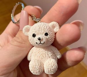 Simpatico mini orsacchiotto Mini Teddy Bear Doll Bottle Novelty Girls Cartoon Piccolo Animal Animal Key Chain su Bagna Student Binnoia Regalo per la festa di gioielli