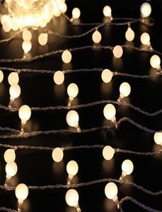 ao ar livre 10 metros 100 LEDs LED Festoon Globe Ball String Light Fairy Led Christmas Light Garland Wedding Garden Party Decor8171363